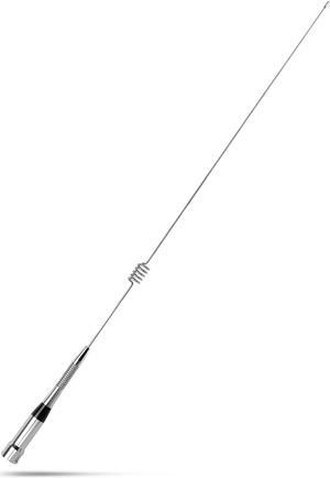 HYS Dual Band VHF UHF Antenna 144/430Mhz 2Meter 70cm  31inch 785mm Stainless Steel Mobile Antenna PL259 (UHF-Male) Connector for Yaesu Motorola Midland Icom Ham Mobile Radio Transceiver