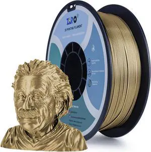 ZIRO PLA Pro 3D Printer Filament, Dimensional Accuracy +/- 0.03 mm, 1kg Spool, 1.75mm Metallic Copper