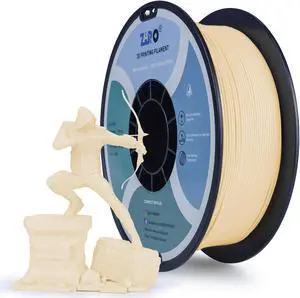 ZIRO PLA Pro 3D Printer Filament, Dimensional Accuracy +/- 0.03 mm, 1kg Spool, 1.75mm Skin Beige