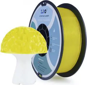 ZIRO PLA Pro 3D Printer Filament, Dimensional Accuracy +/- 0.03 mm, 1kg Spool, 1.75mm Transparent Yellow