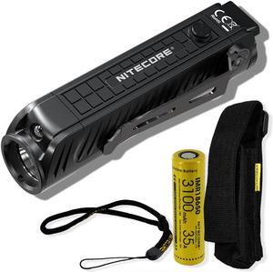 Nitecore P18 1800 Lumen Compact Flashlight with Silent Tactical Switch and Auxiliary Red LED