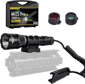 Nitecore MH25 Pro 3300 Lumen Long Throw Rechargeable Hunting Light Kit