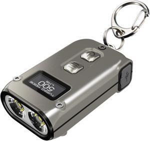 Nitecore TINI 2 500 Lumen Rechargeable Keychain Flashlight (Titanium)