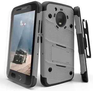 Zizo BOLT Series compatible with Motorola moto e4 Case Military Grade Drop Tested with Tempered Glass Screen Protector, Holster GREEN BLACK Zizo BOLT Series compatible with Motorola moto e4 Case Military Grade Drop Tested with Tempered Glass Screen Protector, Holster GREEN BLACK