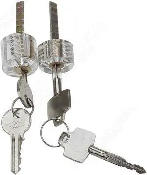 Details about  7 Pcs Transparent Padlock Cutaway Locksmith Skills Durable Acrylic Plastic HOT