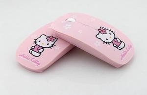New Hello Kitty Wireless Mouse 2.4Ghz USB Computer Mouse Pink Game Mice