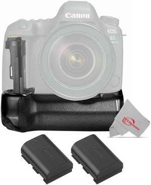 Vivitar BG-E21 Battery Power Grip and Two LP-E6 Battery Pack for Canon 6D MII Camera