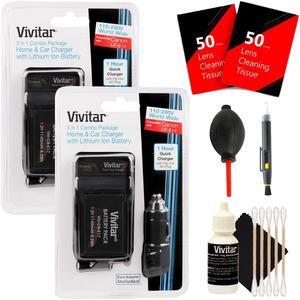 Vivitar Rechargeable Replacement Battery Canon LP-E17 Ultimate Kit for Canon M3, M5 Rebel T6i