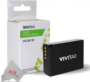 Vivitar CB-E10 7.4V and 1100 mAh Canon LP-E10 Li-ion Replacement Battery Pack