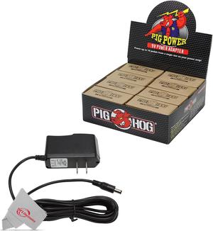 Pig Hog PP9V Pig Power 9V DC 1000ma Power Supply - 8 Units in Display Box