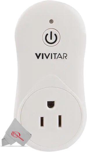 Vivitar Smart Home Wi-Fi Outlet + USB Port Compatible with Alexa and Google Home - No Hub Required