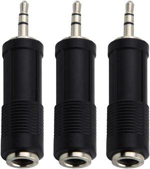 3x Pig Hog Solutions TRS(F) to 3.5mm(M) Stereo Adapter