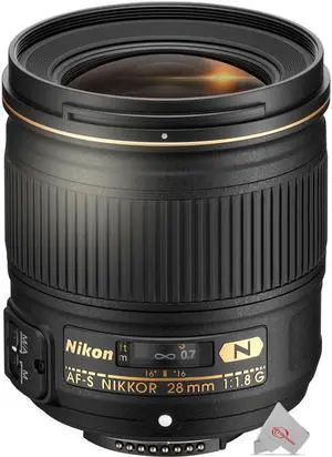 Nikon AF-S NIKKOR 28mm f/1.8G Lens Black