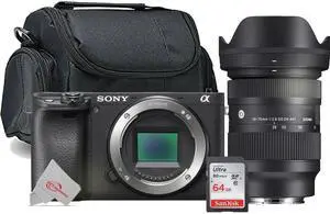 Sony Alpha a6400 Mirrorless Interchangeable Lens Digital Camera + Sigma 28-70mm f/2.8 DG DN Contemporary Lens