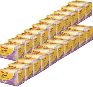 20 Units Kodak GOLD 200 Color Negative Film 35mm Roll Film, 24 Exposures