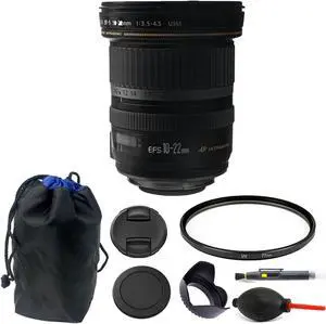Canon EF-S 10-22mm f/3.5-4.5 USM 77mm Lens Kit for Canon Digital SLR Cameras