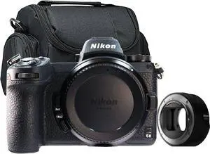 Nikon Z6 MKII Mirrorless Digital Camera Body with FTZ II Mount Adapter + Camera Case Nikon Z6 MKII Mirrorless Digital Camera Body with FTZ II Mount Adapter + Camera Case