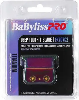 BaByliss Pro Replacement Titanium Deep Tooth T-Blade #FX707C2