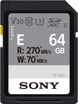 Sony 64GB SF-E Series UHS-II SDXC Class 10 Memory Card