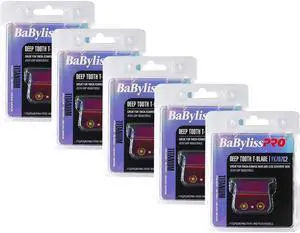 BaByliss Pro Replacement Titanium Deep Tooth T-Blade #FX707C2 - 5 Count