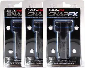 3x BaByliss Pro SNAPFX Replacement Battery Fits FX890 Clipper FXBPC