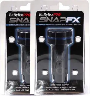 2x BaByliss Pro SNAPFX Replacement Battery Fits FX890 Clipper FXBPC