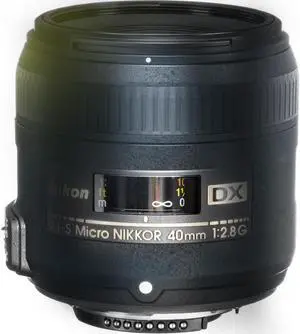 Nikon AF-S DX Micro-NIKKOR 40mm f/2.8G Close-up Lens for Nikon DSLR Cameras
