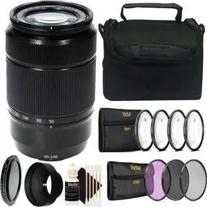 FUJIFILM XC 50-230mm f/4.5-6.7 OIS II Lens (Black) with BePro BC-1 Case (Small) and Accessories
