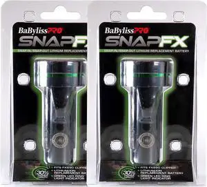 2x BaBylissPRO SnapFX High Capacity Clipper Replacement Battery (FXBPC33) fits FX890 Clipper