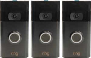 3 Pack Ring 1080p Video Doorbell (2020 Release, Venetian Bronze)