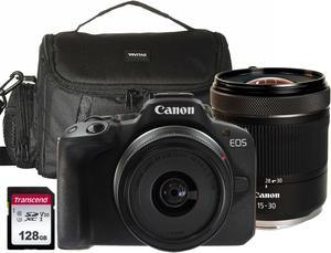  Canon EOS R50 Mirrorless Vlogging Camera (Black) w/RF-S18-45mm  F4.5-6.3 is STM Lens, 24.2 MP, 4K Video, Subject Detection & Tracking,  Compact, Smartphone Connection, Content Creator : Electronics