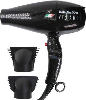 BaByliss Pro Volare Nano Titanium Professional Quality Italian Performance Hair Dryer 2000-Watt Blow Dryer (Black) #BVOL1
