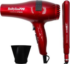 BaByliss Pro Ceramic Xtreme Limeted Edition Styling Set, Dryer & 1" Straightening Iron Red #CEPP1N