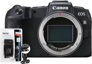 Canon EOS RP Mirrorless Digital Camera Body Black with Replacement Battery and Charger