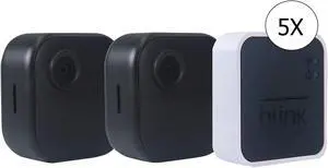 5x Blink Outdoor 4 (4th Gen) Wireless 2 Camera System (Black)
