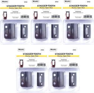 5x Wahl 2-Hole Replacement Blade Stagger-Tooth #2161 for Cordless Magic Clip