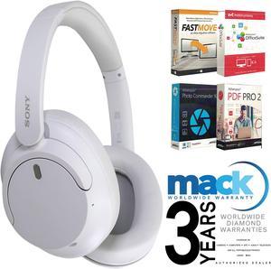 Sony Wireless OverEar NoiseCanceling Headphones WHCH720N White with 3yr Diamond Mack Warranty and Software