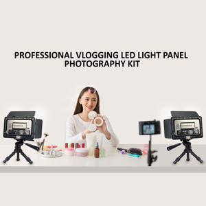 2x Ultra Slim High-Intensity Dimmable LED Light Panel 5000 Lux Output with 12-Inch Calapsible Pan Tilt Tripod for Vloggers Bloggers Creators and Professional Product Photography