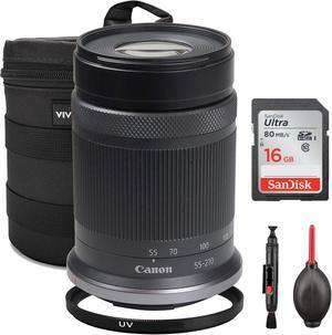 Canon RF-S 55-210mm f/5-7.1 IS STM Lens (Canon RF) All You Need Bundle