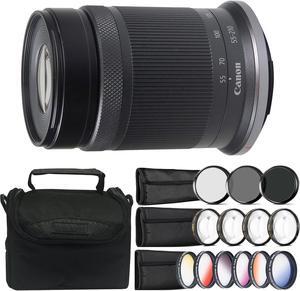 Canon RF-S 55-210mm f/5-7.1 IS STM Lens (Canon RF) with Complete Filter Kit