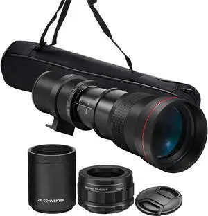 Vivitar 420-1600mm f/8.3 HD Manual Super Telephoto Zoom Lens for Canon EOS R100 R10 R50 R6 R7 EOS R RP