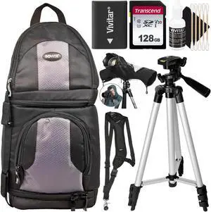 Vivitar All Inclusive Travel Kit for Nikon Z50 Z30 Z FC with Replacement Battery 128GB Memory Backpack + More