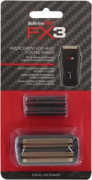 BaByliss Pro FX3 Replacement Foil Head for FX3 Shaver - Black #FXX3RFB