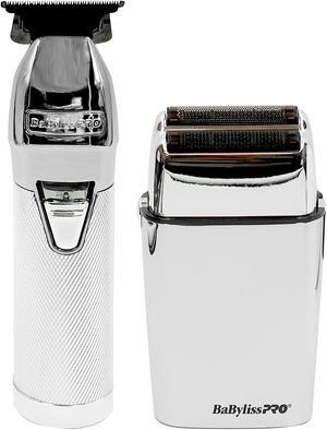 BaByliss Pro LIMITEDFX Collection Limited Edition Trimmer and Double Foil Shaver Silver #FXDUOFS2TS