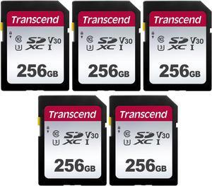 Transcend 256GB 300S UHS-I SDXC Memory Card- x5