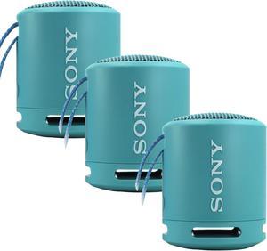 Sony SRS-XB13 Extra Bass Portable Waterproof Wireless Speaker (Blue)- 3 Count
