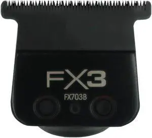BaByliss Pro FX3 Titanium Carbon-Nitride Standard-Tooth Ultra-Thin Replacement T-Blade #FX703B