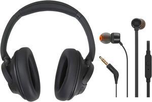 Sony Wireless Over-Ear Noise-Canceling Headphones WH-CH720N (Black) with JBL T110 in Ear Headphones