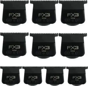 BaByliss Pro FX3 Titanium Carbon-Nitride Standard-Tooth Ultra-Thin Replacement T-Blade #FX703B -10 Count