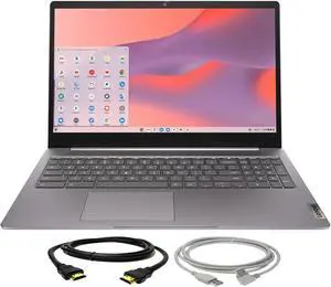 Lenovo IdeaPad 3i Chromebook 15.6" FHD Intel Celeron Laptop - 4GB Memory with 64GB eMMC Storage (Artic Grey) with USB 2.0 Type A Male To B Male Cable and 6ft HDMI Ethernet Cable Lenovo IdeaPad 3i Chromebook 15.6" FHD Intel Celeron Laptop - 4GB Memory with 64GB eMMC Storage (Artic Grey) with USB 2.0 Type A Male To B Male Cable and 6ft HDMI Ethernet Cable